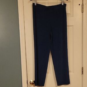 Chico's Travelers Slinky Packable Pants Size 2/Large Short Dark Blue